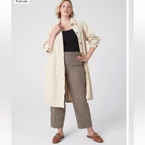 Lane Bryant Long Corduroy Shacket French Oak Size 20